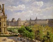 卡米耶毕沙罗 - Place du Carrousel, the Tuileries Gardens